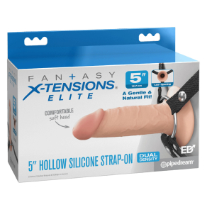 Fantasy X-Tensions Elite – Silikonski strap-on s utorom 13 cm