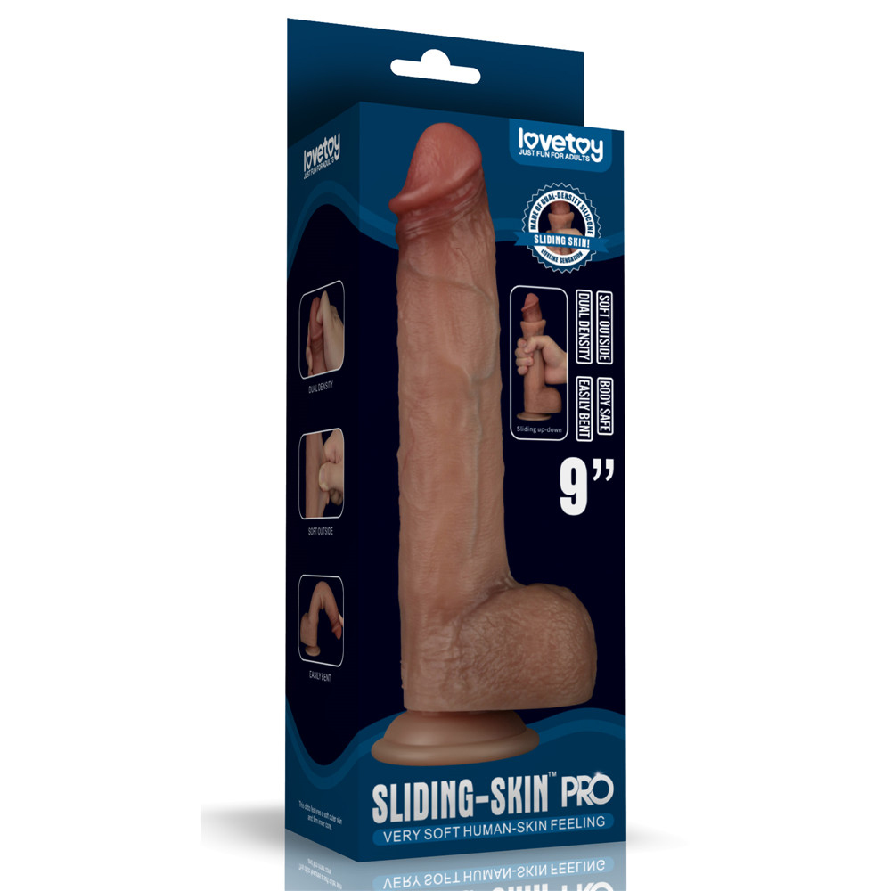Lovetoy – Sliding Skin Pro Dual Layer Dildo 24 cm