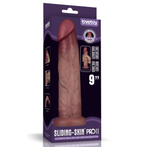 Lovetoy – Sliding Skin Pro Dual Layer Dong 23 cm
