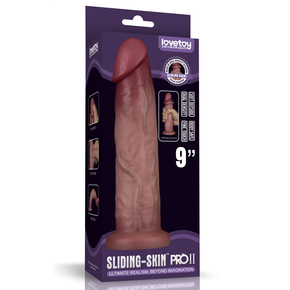 Lovetoy – Sliding Skin Pro Dual Layer Dong 23 cm